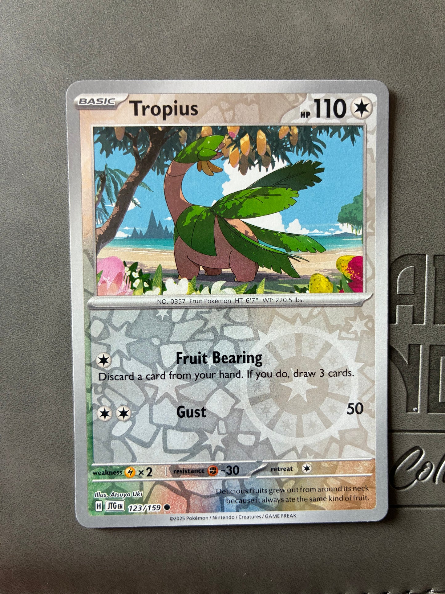 2025 POKEMON TCG (JTG) - TROPIUS 123/159 (REVERSE HOLO)