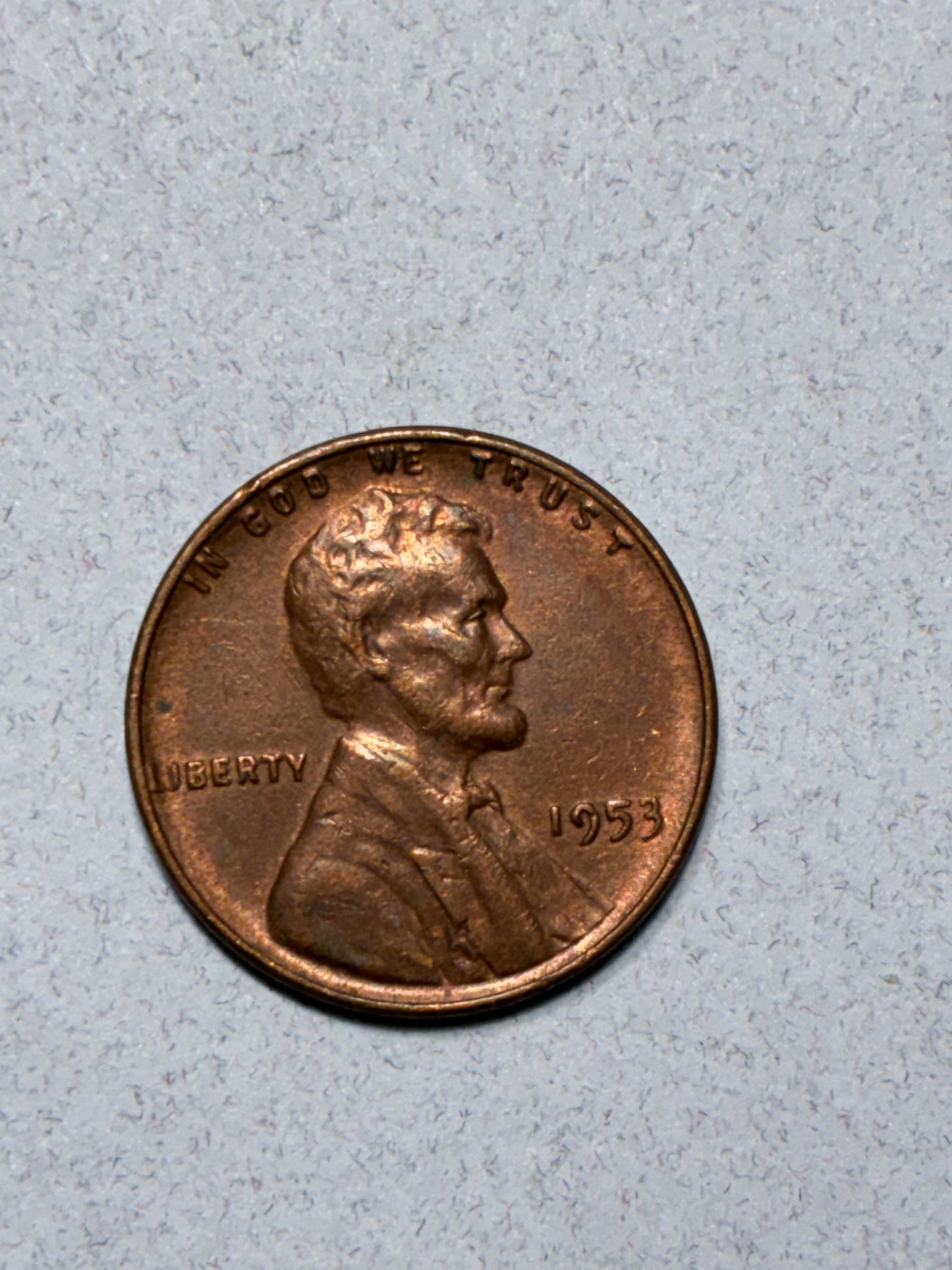 1953 WHEAT PENNY NO MINT MARK 95% COPPER CIRCULATED - (LN1610)