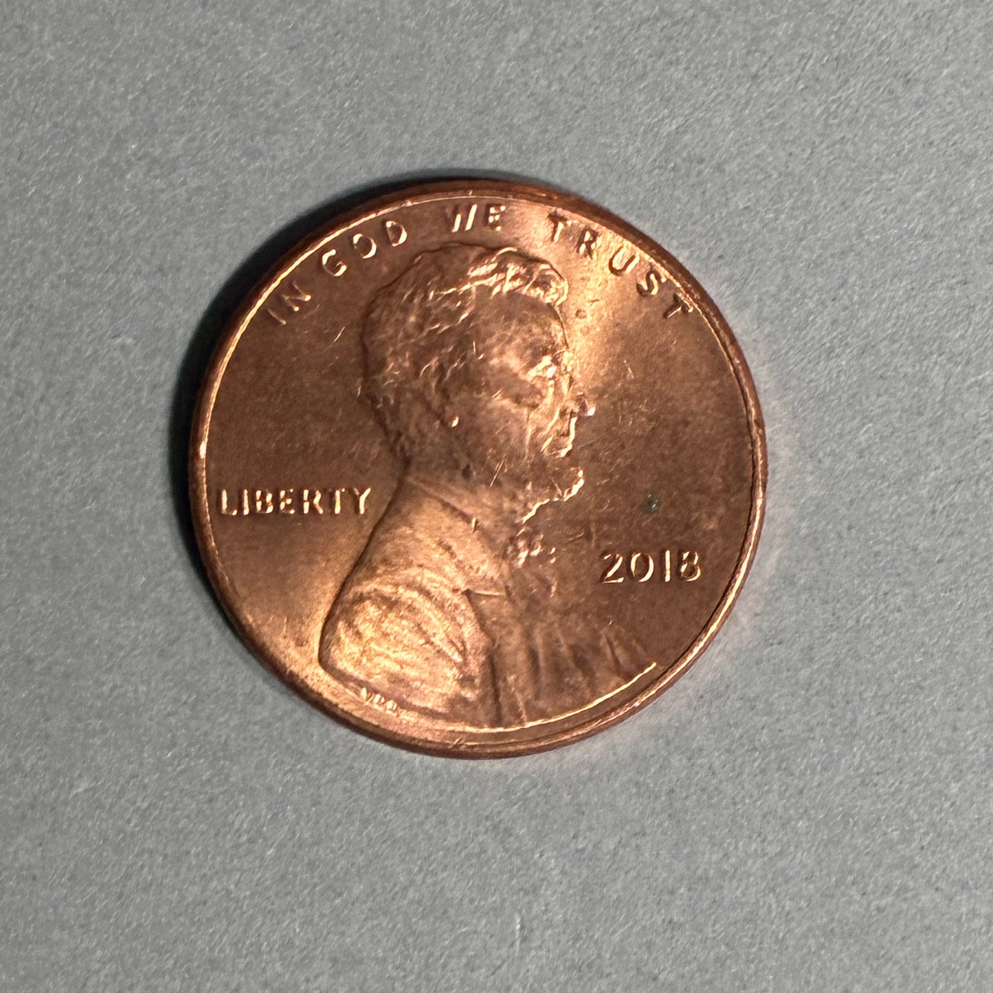 2018 PENNY NO MINT MARK LINCOLN SHIELD