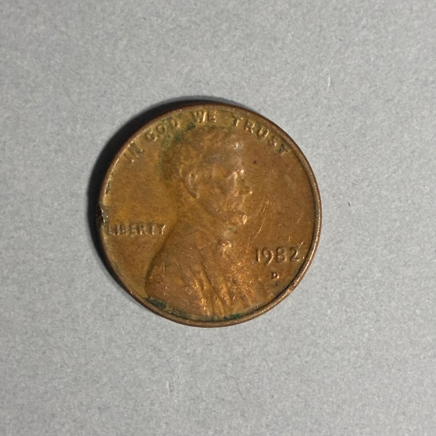 1982 D PENNY