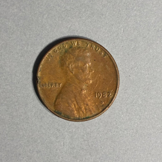 1982 D PENNY