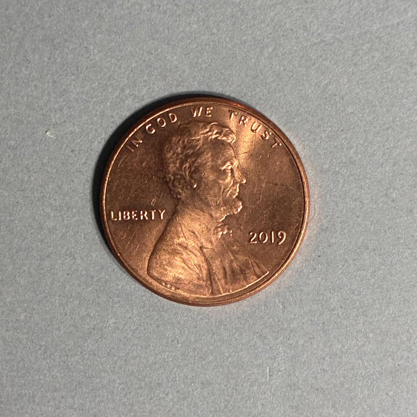 2019 PENNY NO MINT MARK