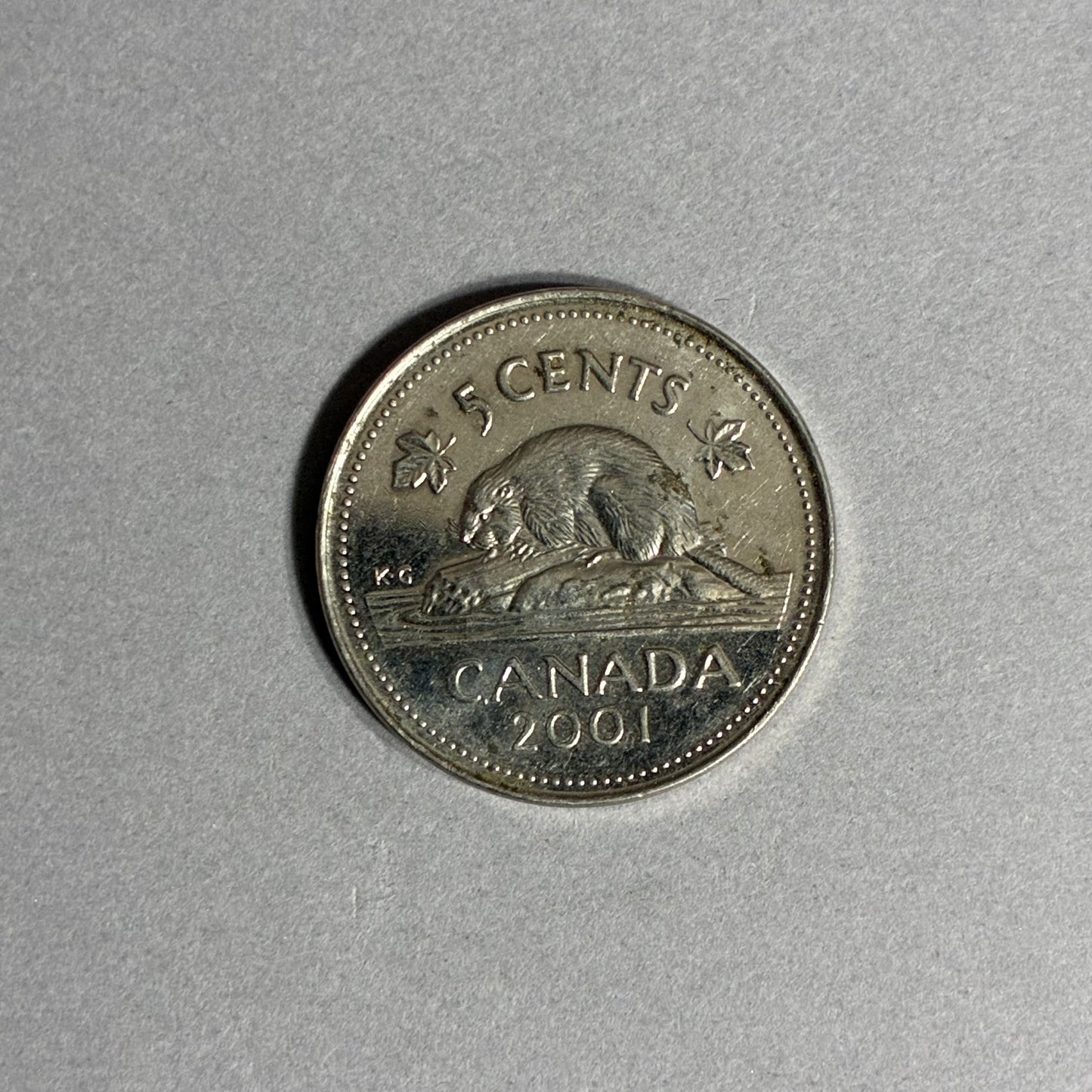 2001 CANADA P 5 CENTS QUEEN ELIZABETH II