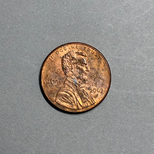 2009 PENNY NO MINT MARK LINCOLN LOG CABIN