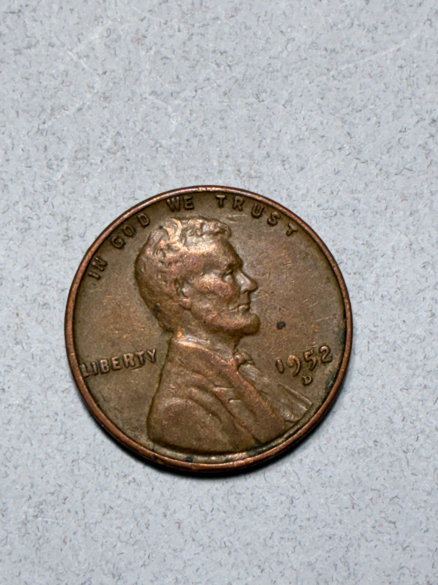 1952 D WHEAT PENNY – 95% COPPER - CIRCULATED (LN1626)
