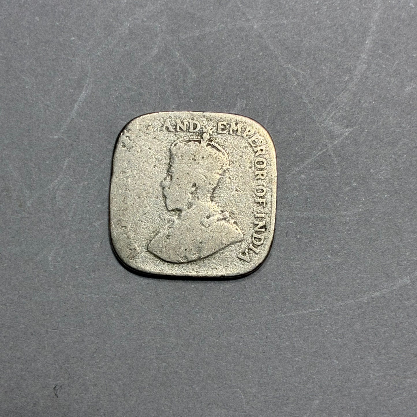 1912 CEYLON 5 CENTS