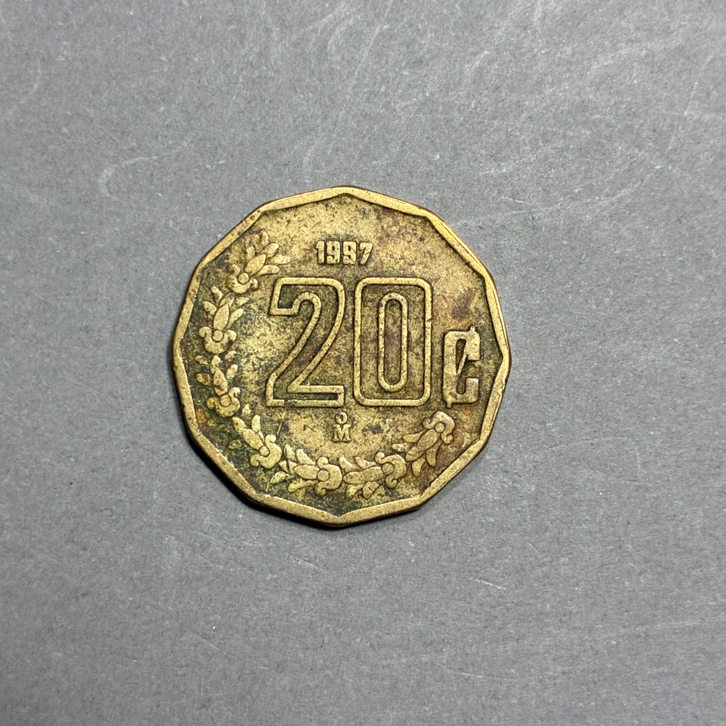 1987 MEXICO 20 CENTAVOS