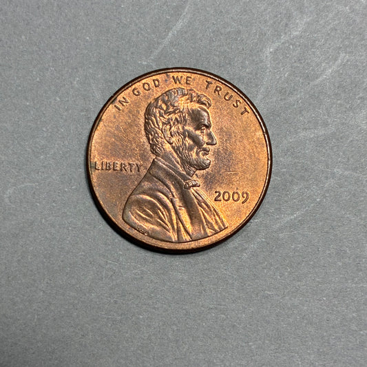 2009 PENNY NO MINT MARK LINCOLN LOG CABIN