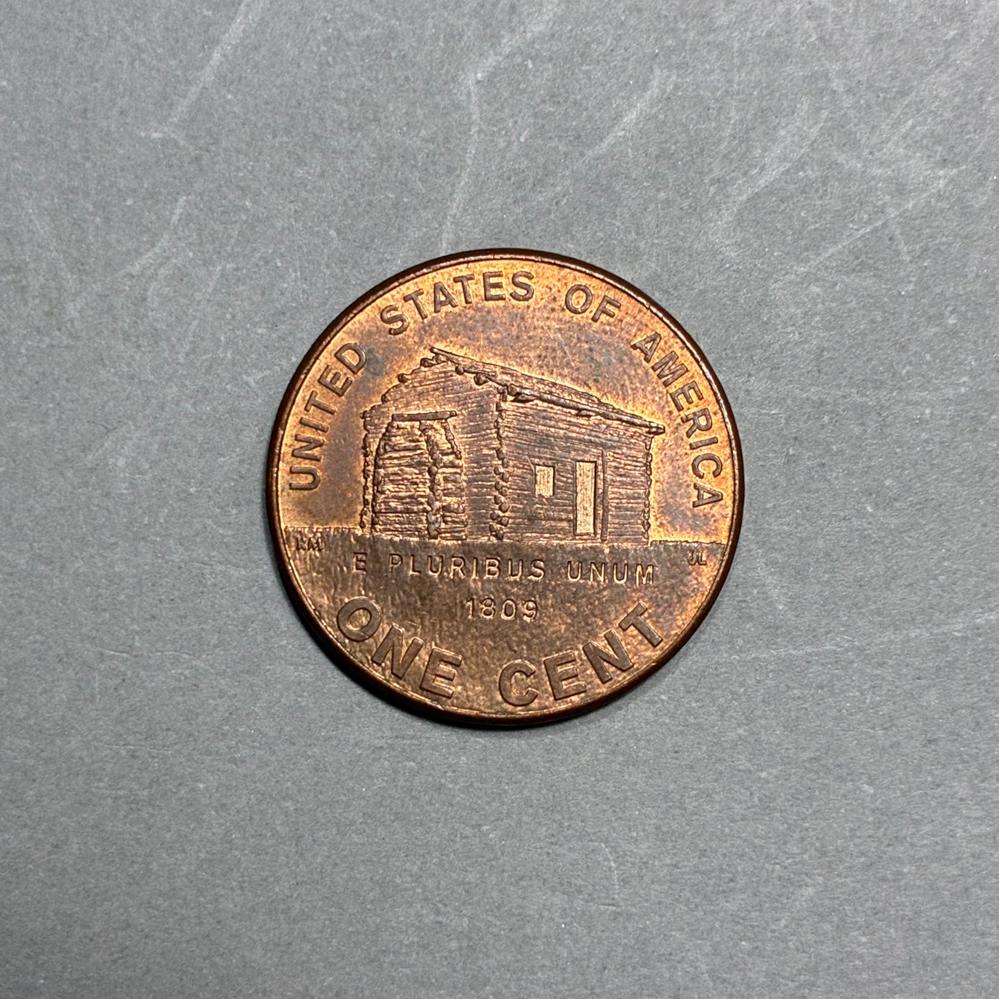 2009 PENNY NO MINT MARK LINCOLN LOG CABIN