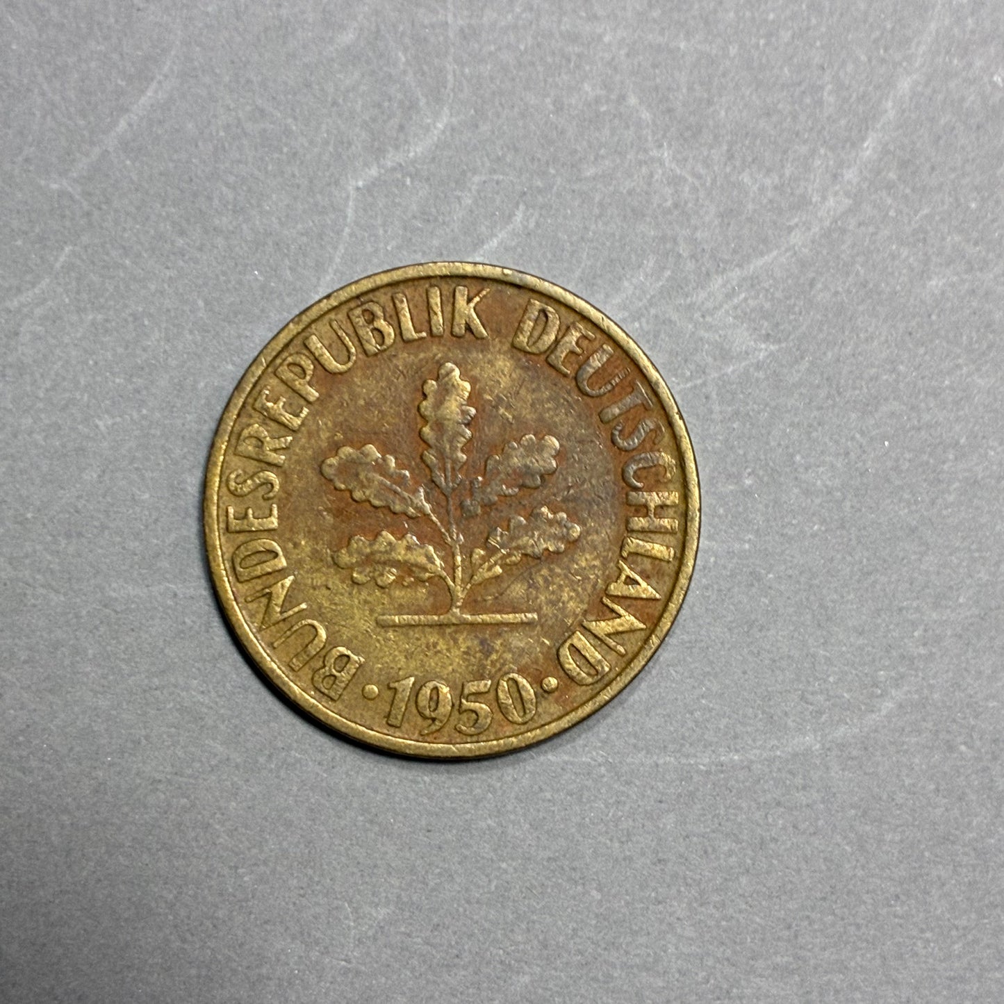 1950 G GERMANY 10 PFENNIG