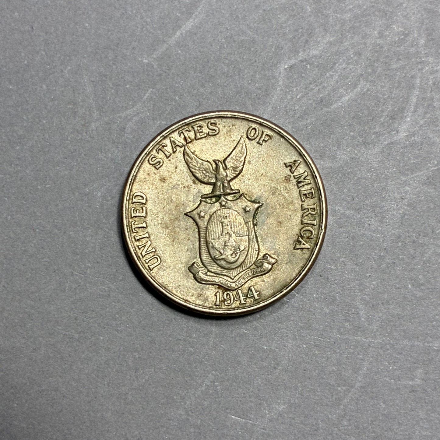 1944 UNITED STATES OF AMERICA 5 CENTAVOS PHILIPPINES