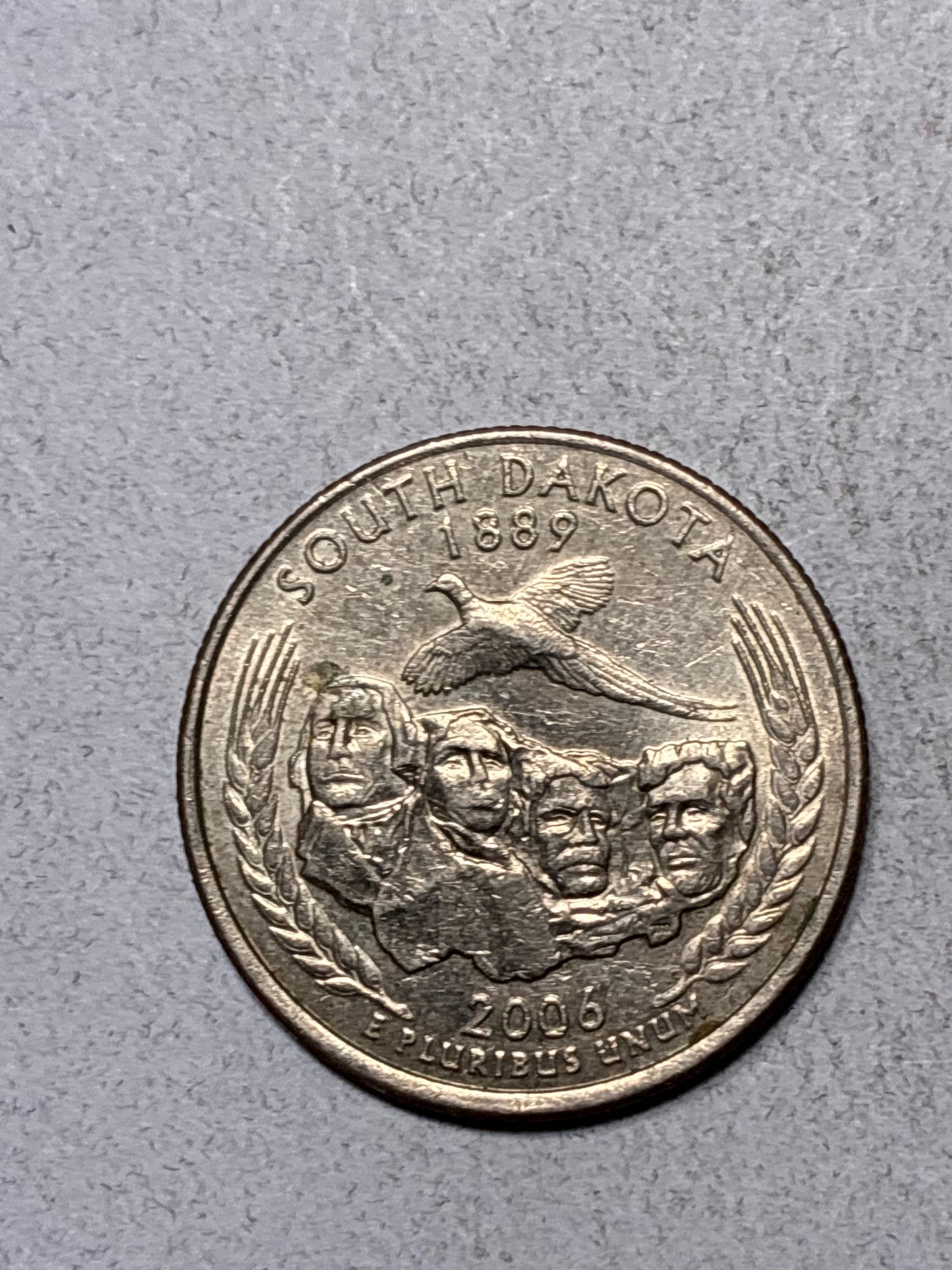 2006 D QUARTER - SOUTH DAKOTA - OFF CENTER ERROR - CIRCULATED (TK005)