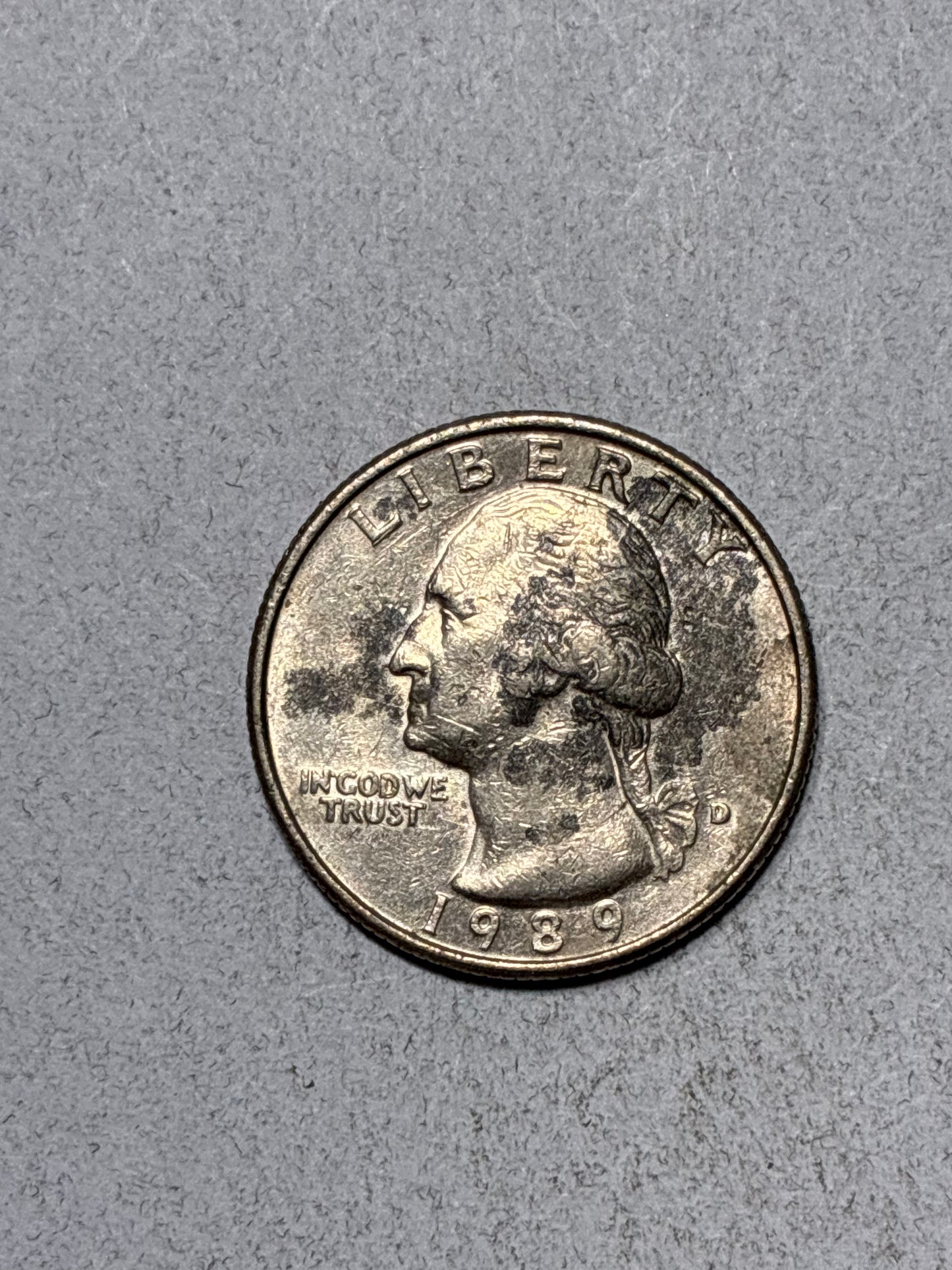 1989 D QUARTER - CIRCULATED (TK011)