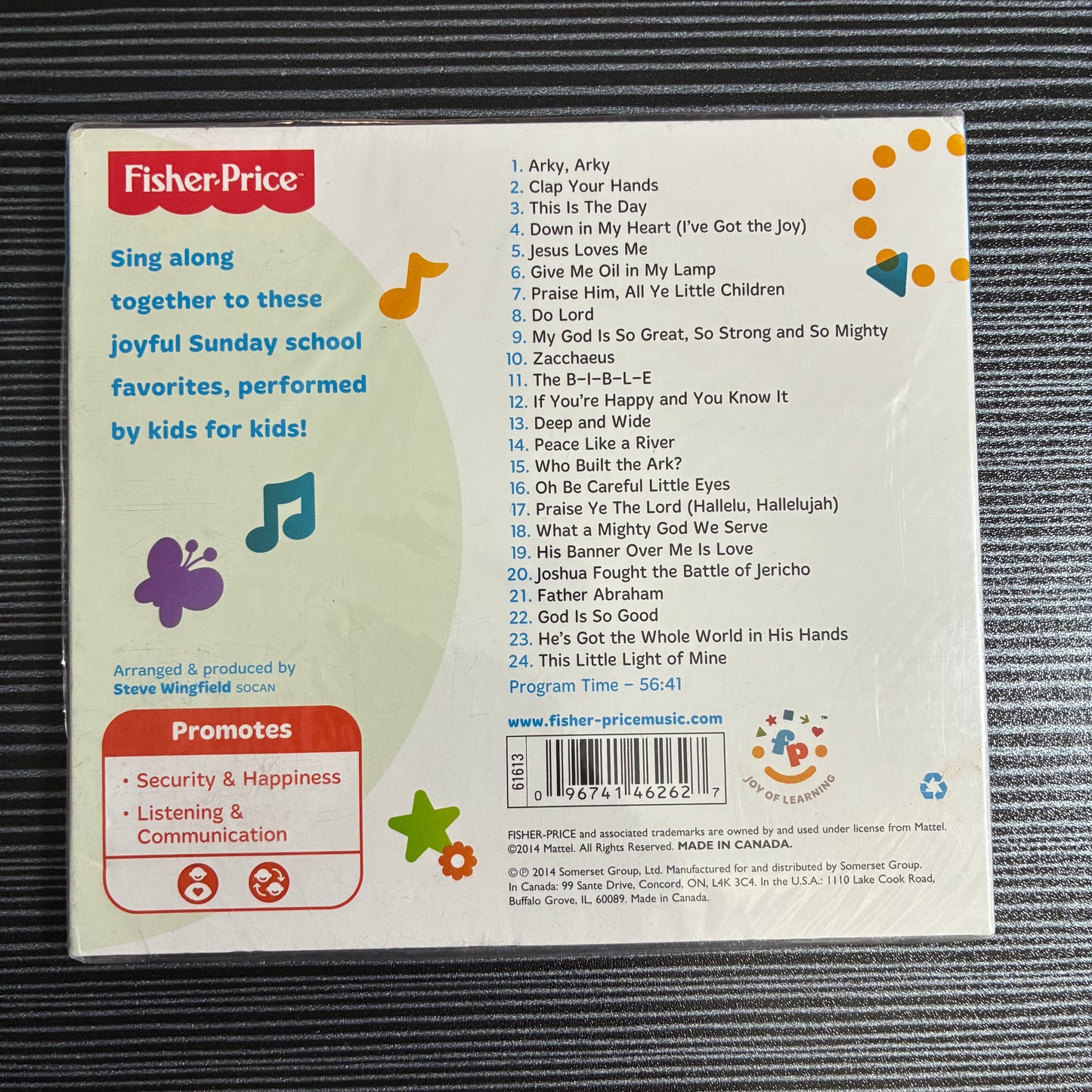 FISHER-PRICE SUNDAY SCHOOL SING-ALONG CD - NEW SEALED (2014, MATTEL)