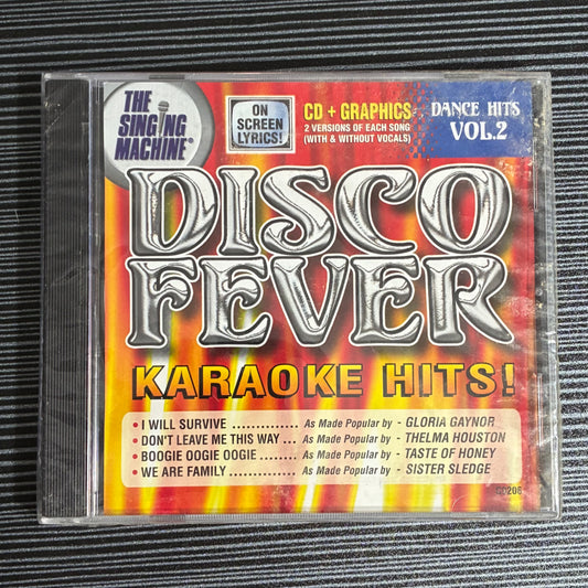THE SINGING MACHINE CD + GRAPHICS DANCE HITS VOL 2 DISCO FEVER KAROKE HITS NEW