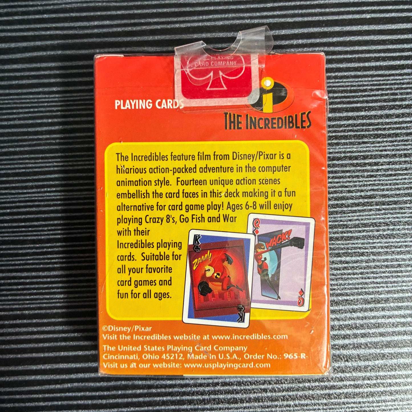 VINTAGE 2004 THE INCREDIBLES PLAYING CARDS SEALED
