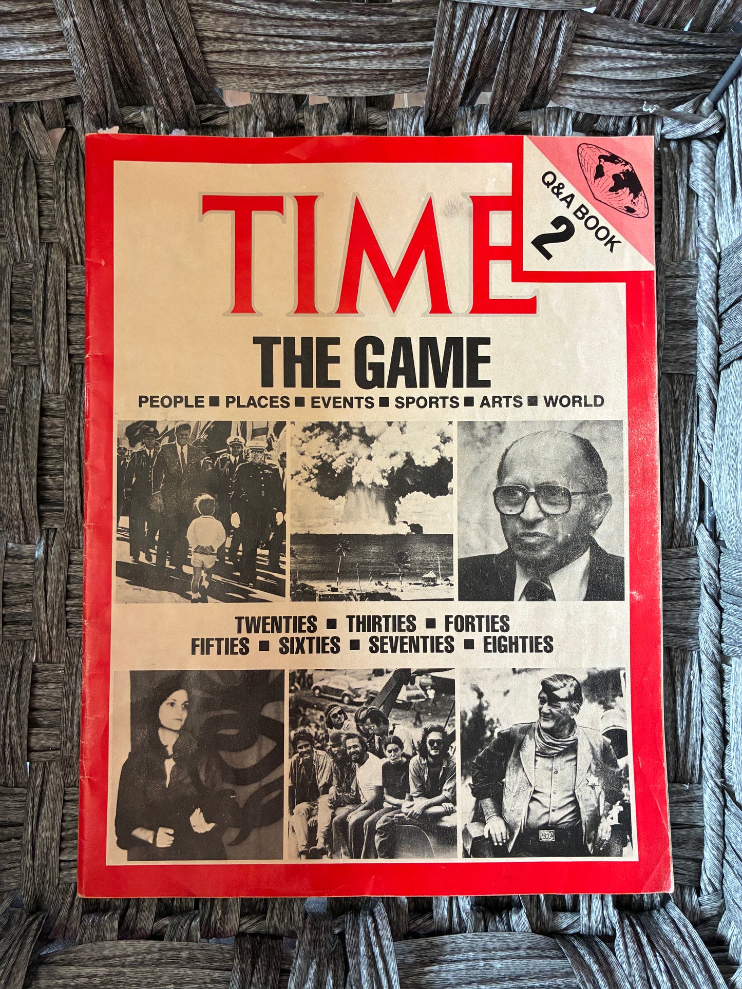 VINTAGE 1983 TIME MAGAZINE THE GAME TRIVIA 8000 QUESTIONS BOARD GAME HISTORY