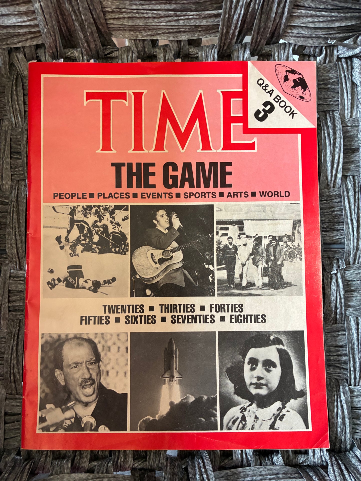 VINTAGE 1983 TIME MAGAZINE THE GAME TRIVIA 8000 QUESTIONS BOARD GAME HISTORY