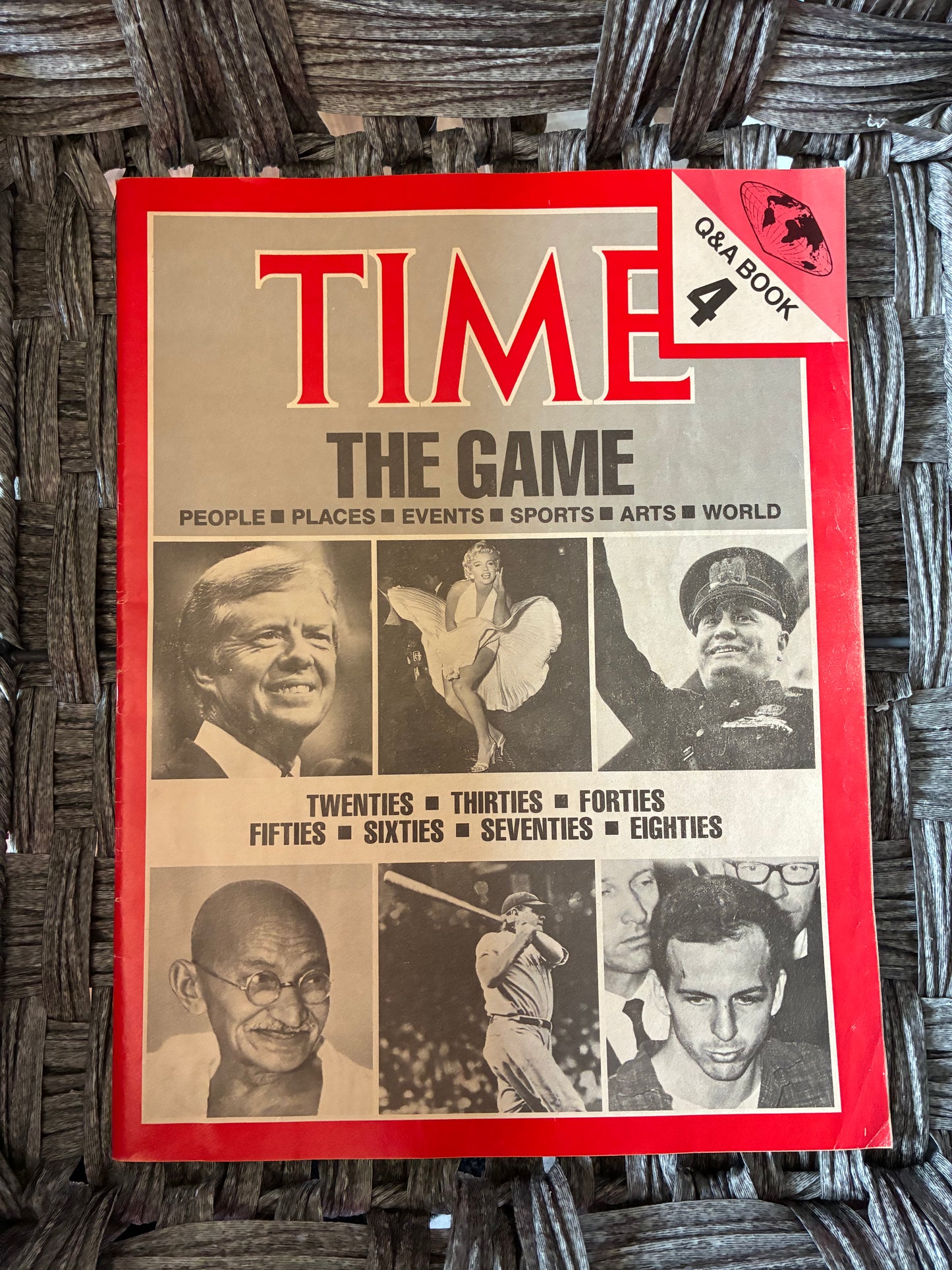 VINTAGE 1983 TIME MAGAZINE THE GAME TRIVIA 8000 QUESTIONS BOARD GAME HISTORY