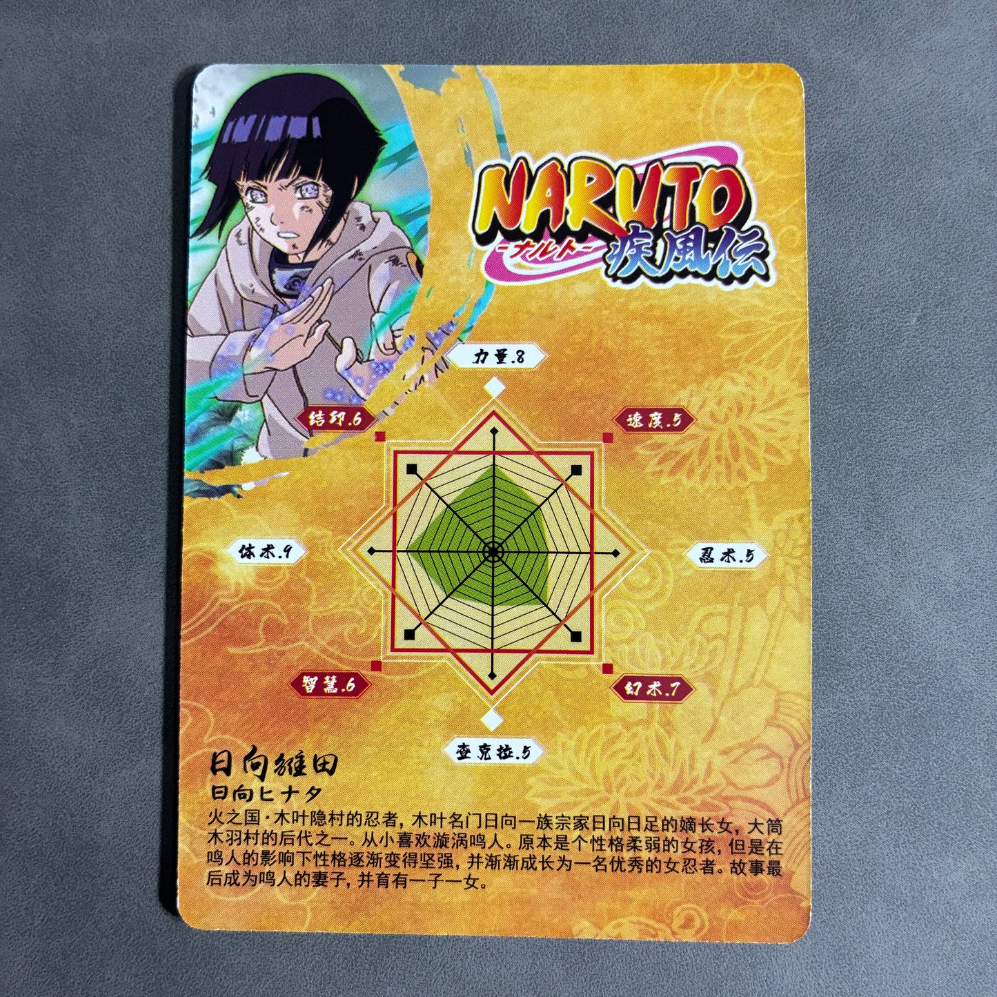 CHINESE NARUTO TRADING CARDS - HINATA HYUGA - HY-SR-026