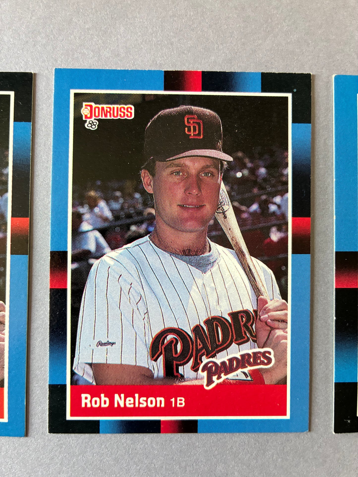 (LOT OF 3) 1988 DONRUSS - ROB NELSON #574 PADRES