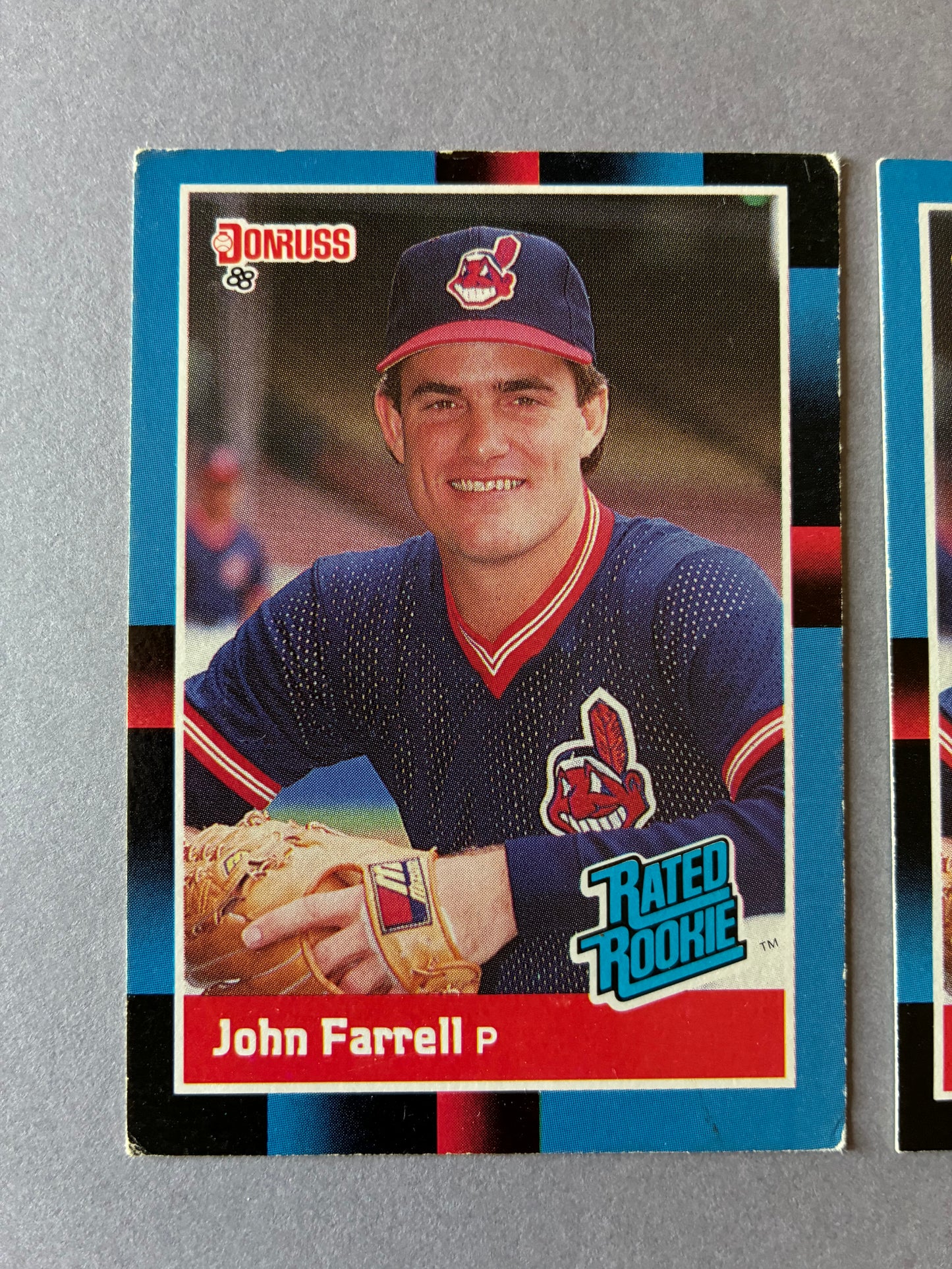 (LOT OF 2) 1988 DONRUSS - JOHN FARRELL #42 INDIANS