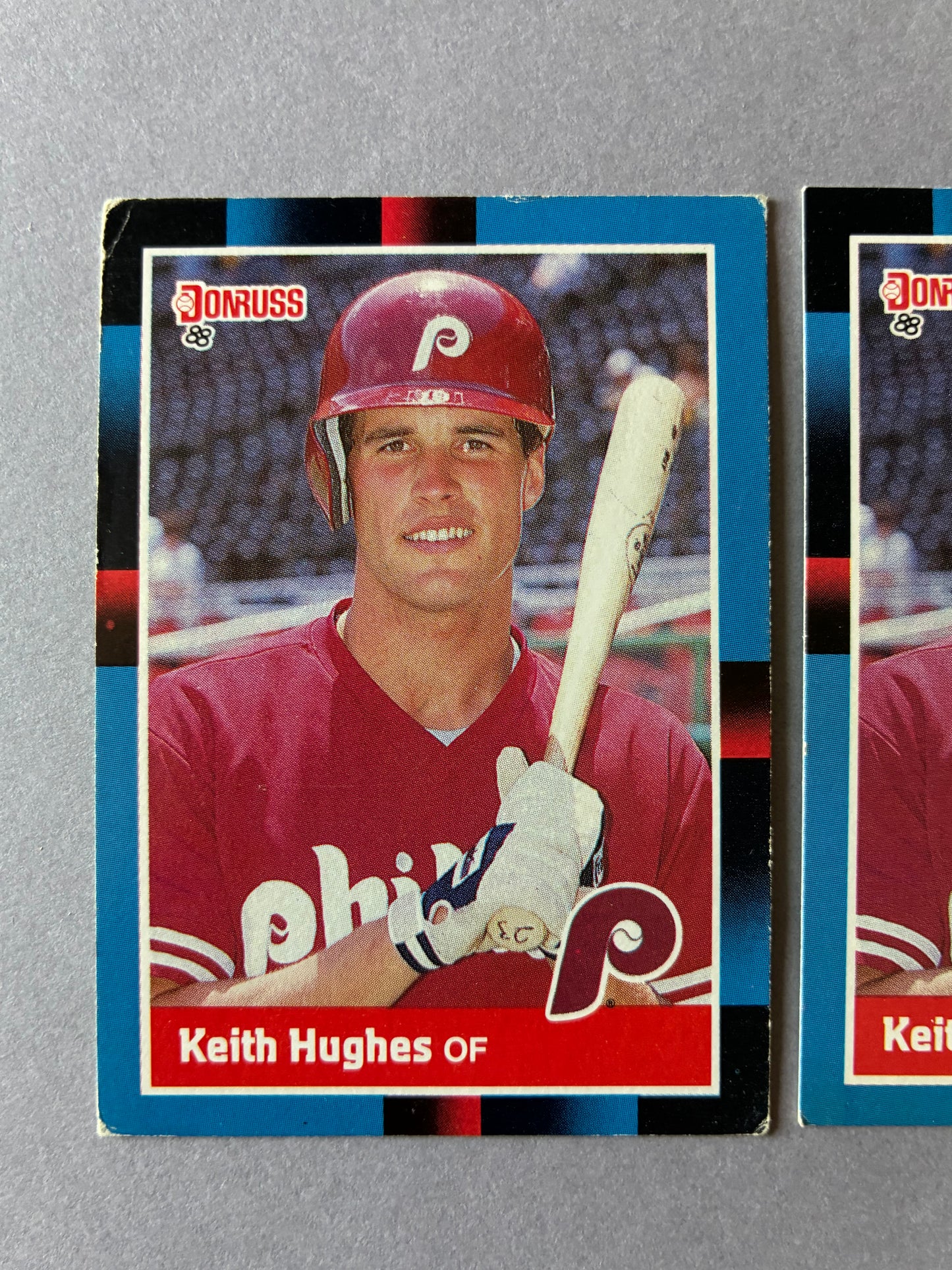 (LOT OF 3) 1988 DONRUSS - KEITH HUGHES #643 PHILLIES