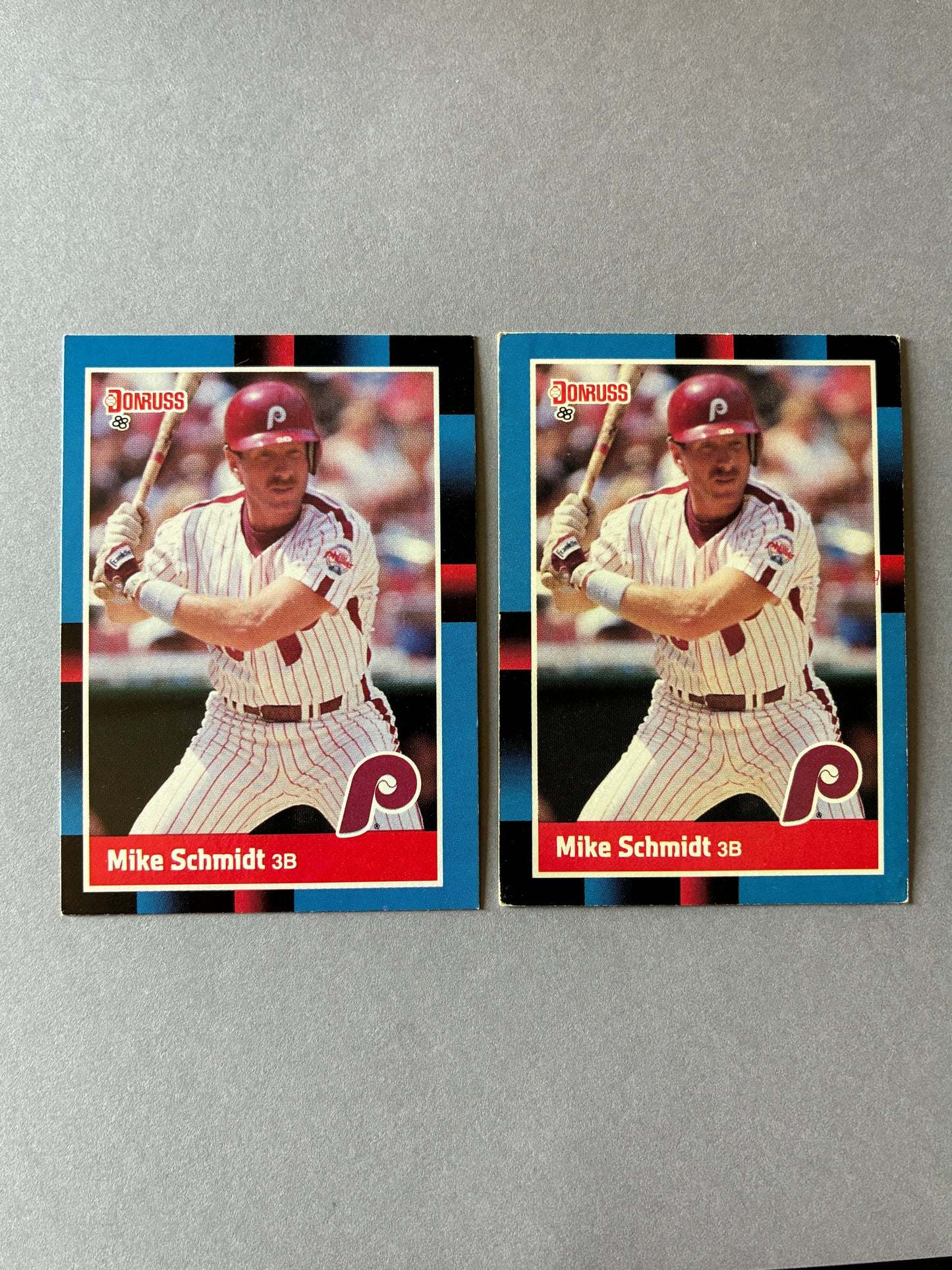 (LOT OF 2) 1988 DONRUSS - MIKE SCHMIDT #330 (PHILLIES)