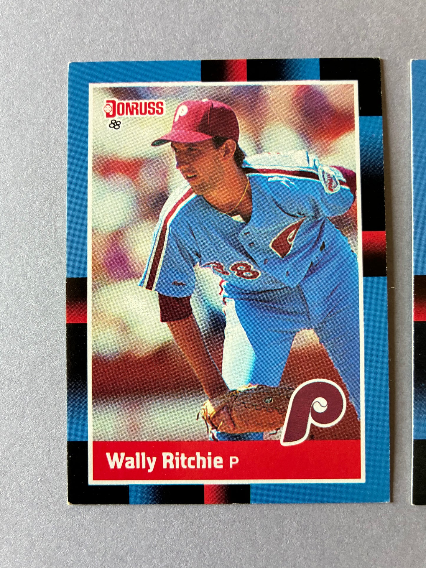 (LOT OF 2) 1988 DONRUSS - WALLY RITCHIE #555 PHILLIES
