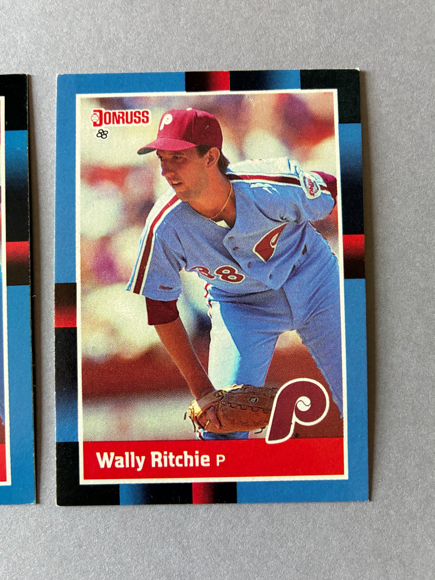 (LOT OF 2) 1988 DONRUSS - WALLY RITCHIE #555 PHILLIES