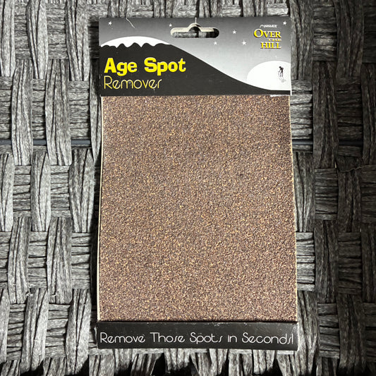 VINTAGE 2001 AGE SPOT REMOVER SAND PAPER OVER THE HILL BIRTHDAY GAG GIFT