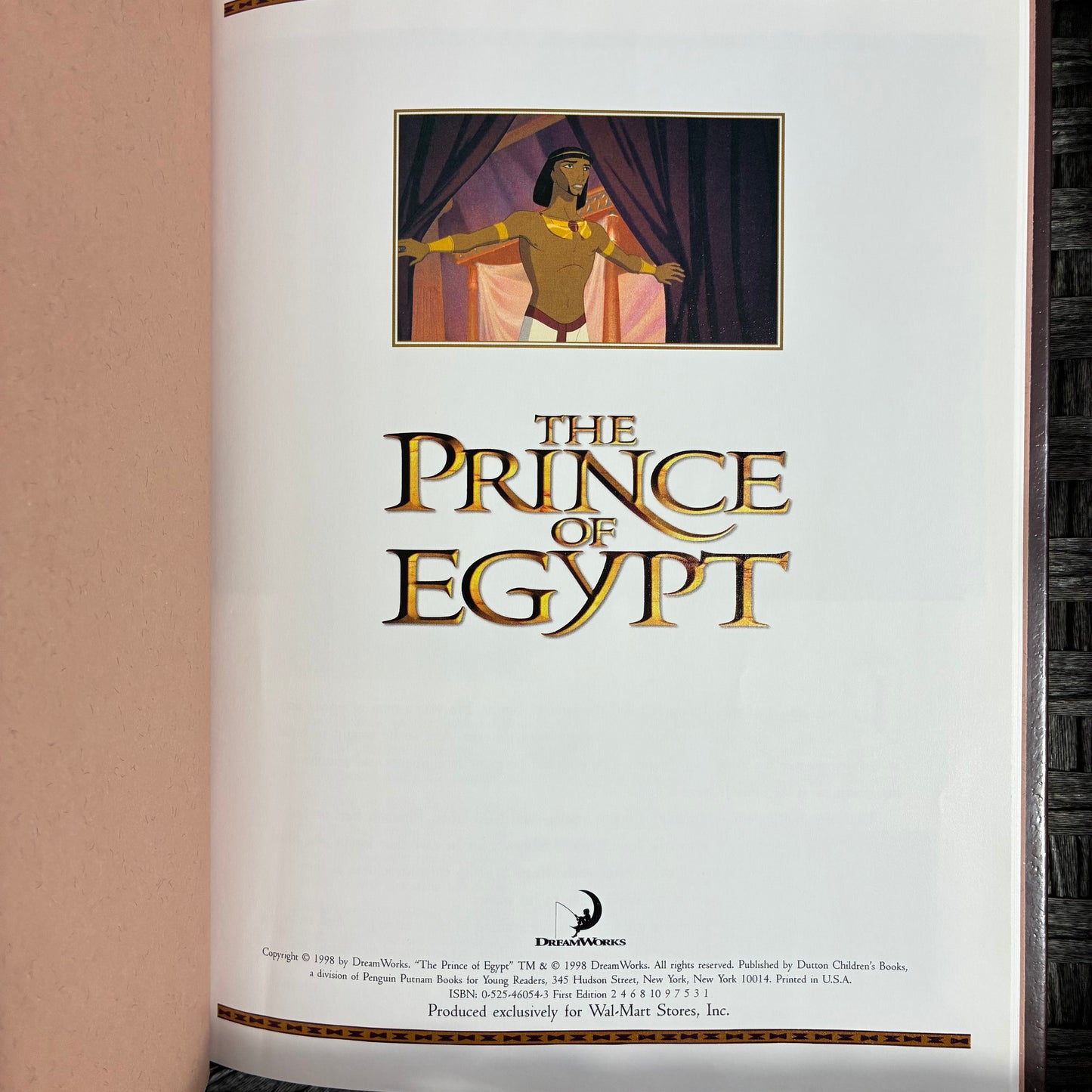 THE PRINCE OF EGYPT COLLECTOR'S EDITION STORY BOOK DREAM WORKS WALMART EXCLUSIVE
