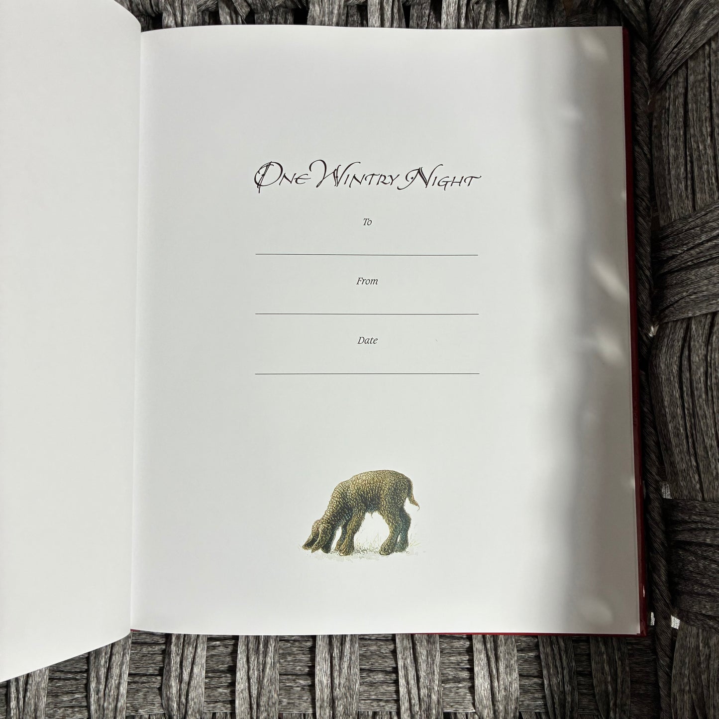 ONE WINTRY NIGHT BY RUTH BELL GRAHAM ILLUS. RICHARD JESSE WATSON - HARDCOVER