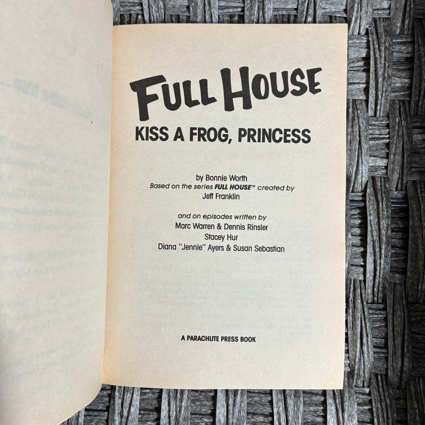 VINTAGE FULL HOUSE KISS A FROG, PRINCESS PAPERBACK BOOK