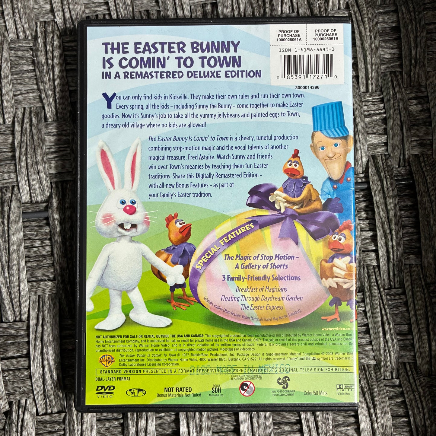THE EASTER BUNNY IS COMIN' TO TOWN NARRATED BY FRED ASTAIRE DELUXE EDITION DVD