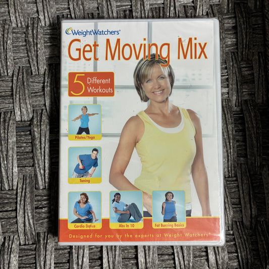 WEIGHT WATCHERS GET MOVING MIX 5 DIFFERENT WORKOUTS DVD - SEALED