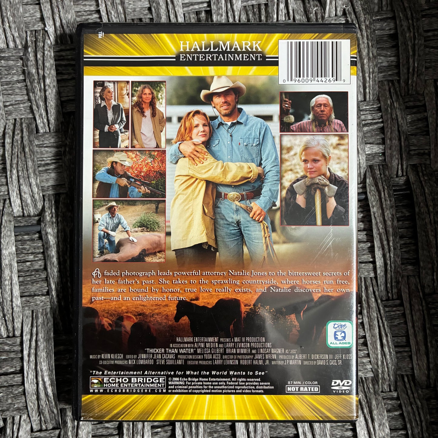 THICKER THAN WATER HALLMARK ENTERTAINMENT WIDESCREEN EDITION DVD - PRE OWNED