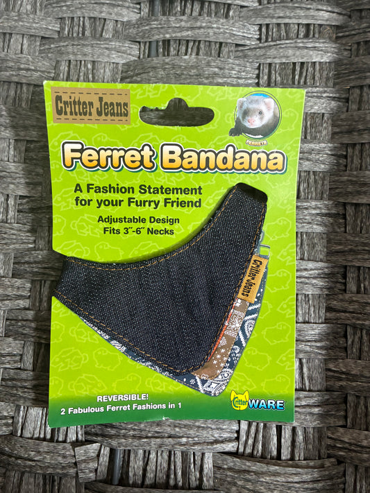 CRITTER JEANS REVERSIBLE FERRET BANDANA