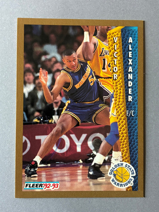 1992-93 FLEER - VICTOR ALEXANDER #72 (GOLDEN STATE WARRIORS)