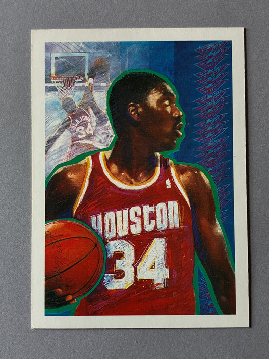 1990 NBA HOOPS TEAM CHECKLIST - AKEEM OLAJUWON #364 (HOUSTON ROCKETS)