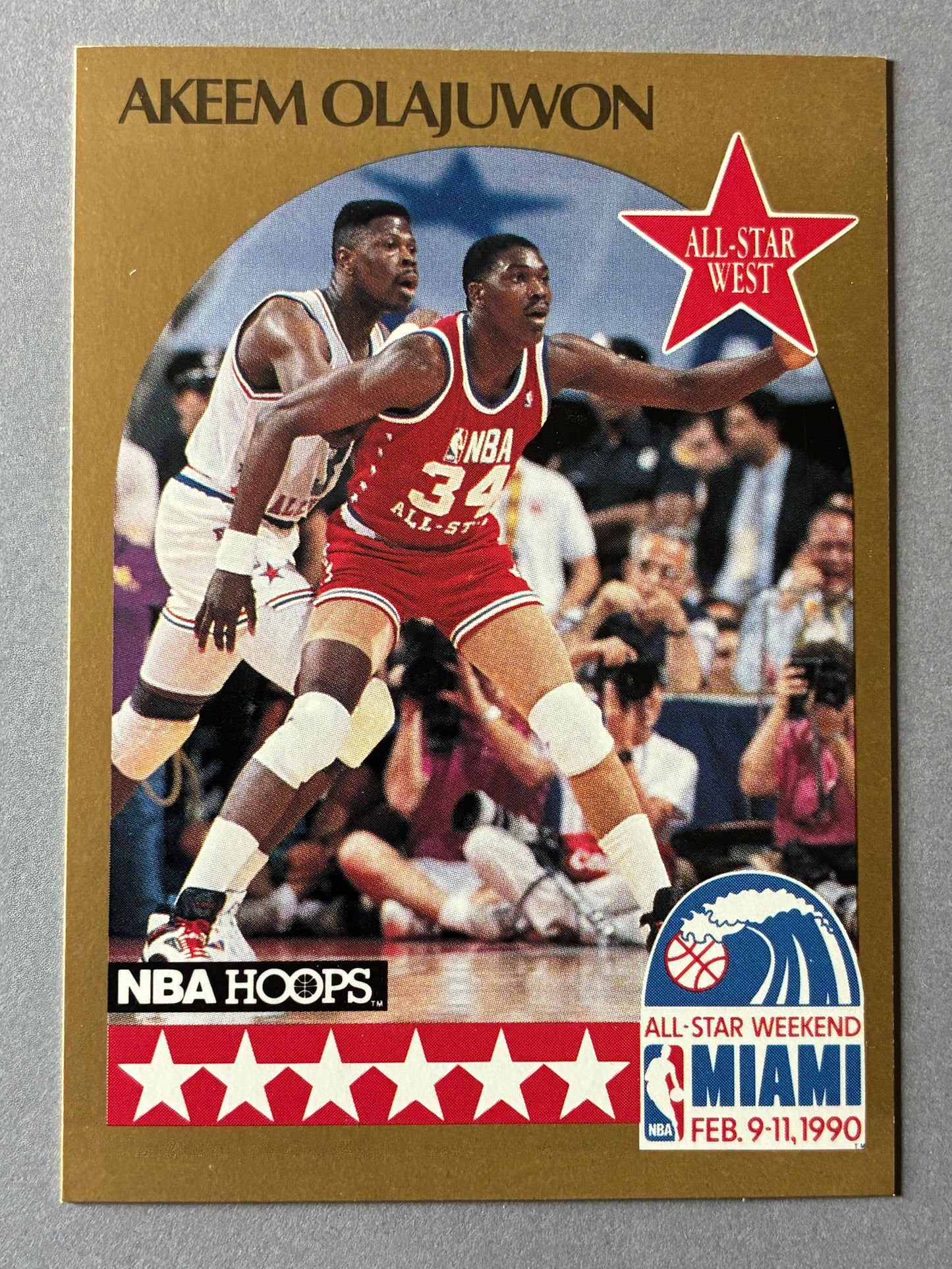 1990 NBA HOOPS ALL-STAR WEEKEND MIAMI - AKEEM OLAJUWON #23 (HOUSTON ROCKETS)