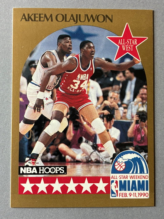 1990 NBA HOOPS ALL-STAR WEEKEND MIAMI - AKEEM OLAJUWON #23 (HOUSTON ROCKETS)