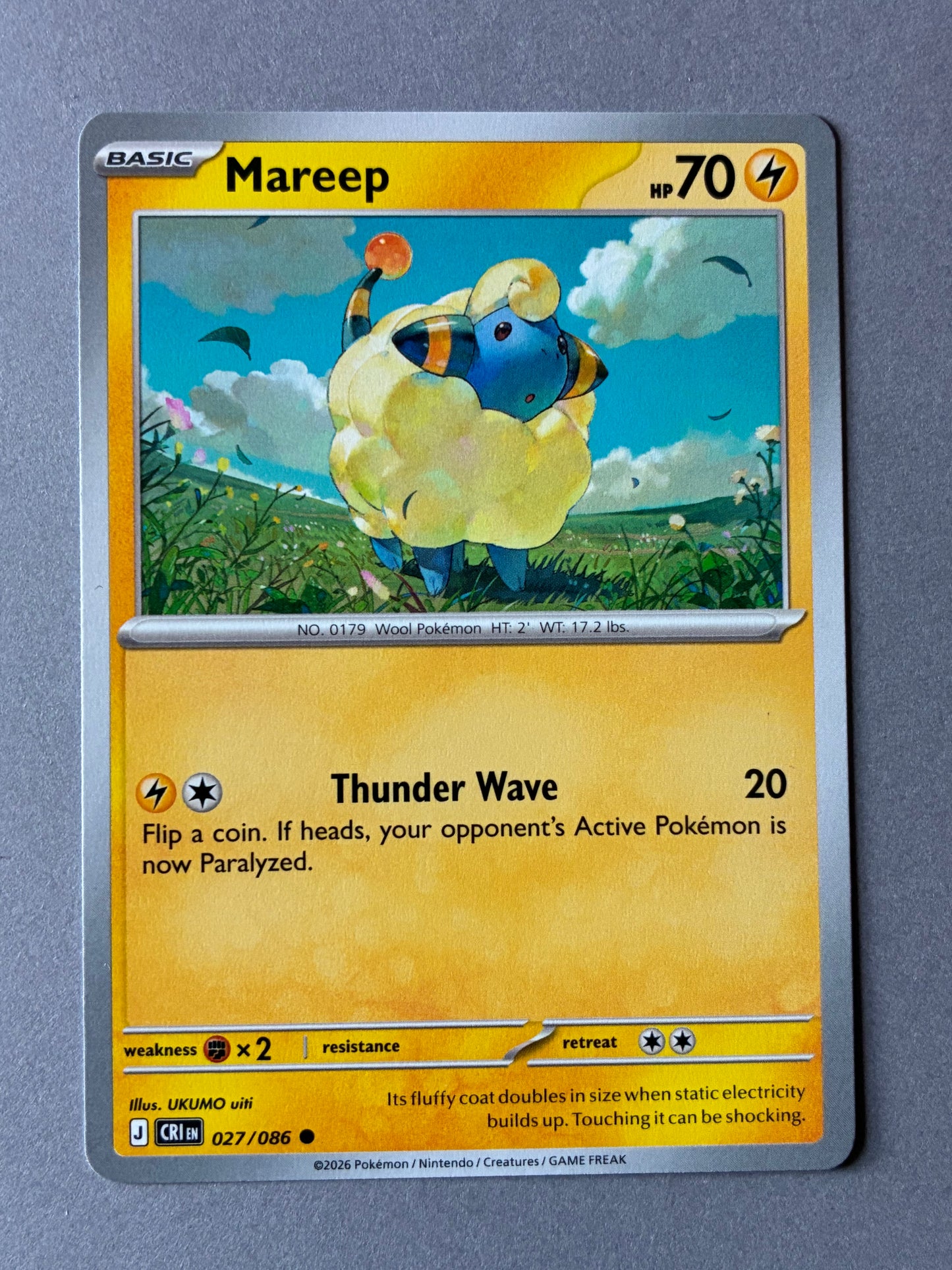 2026 POKEMON TCG (CRI) - MAREEP 027/086
