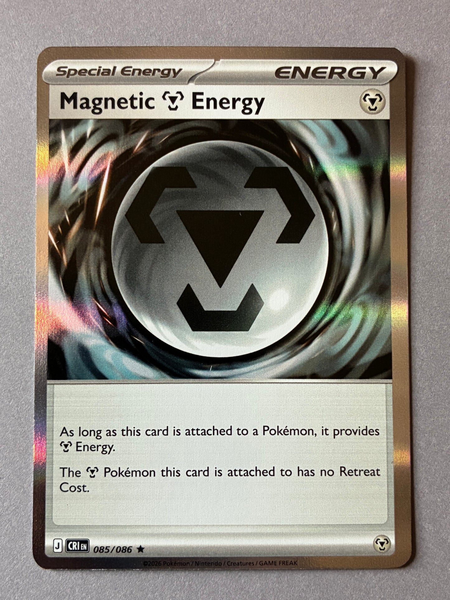 2026 POKEMON TCG (CRI) - MAGNETIC ENERGY 085/086 (HOLO) ENERGY SPECIAL ENERGY