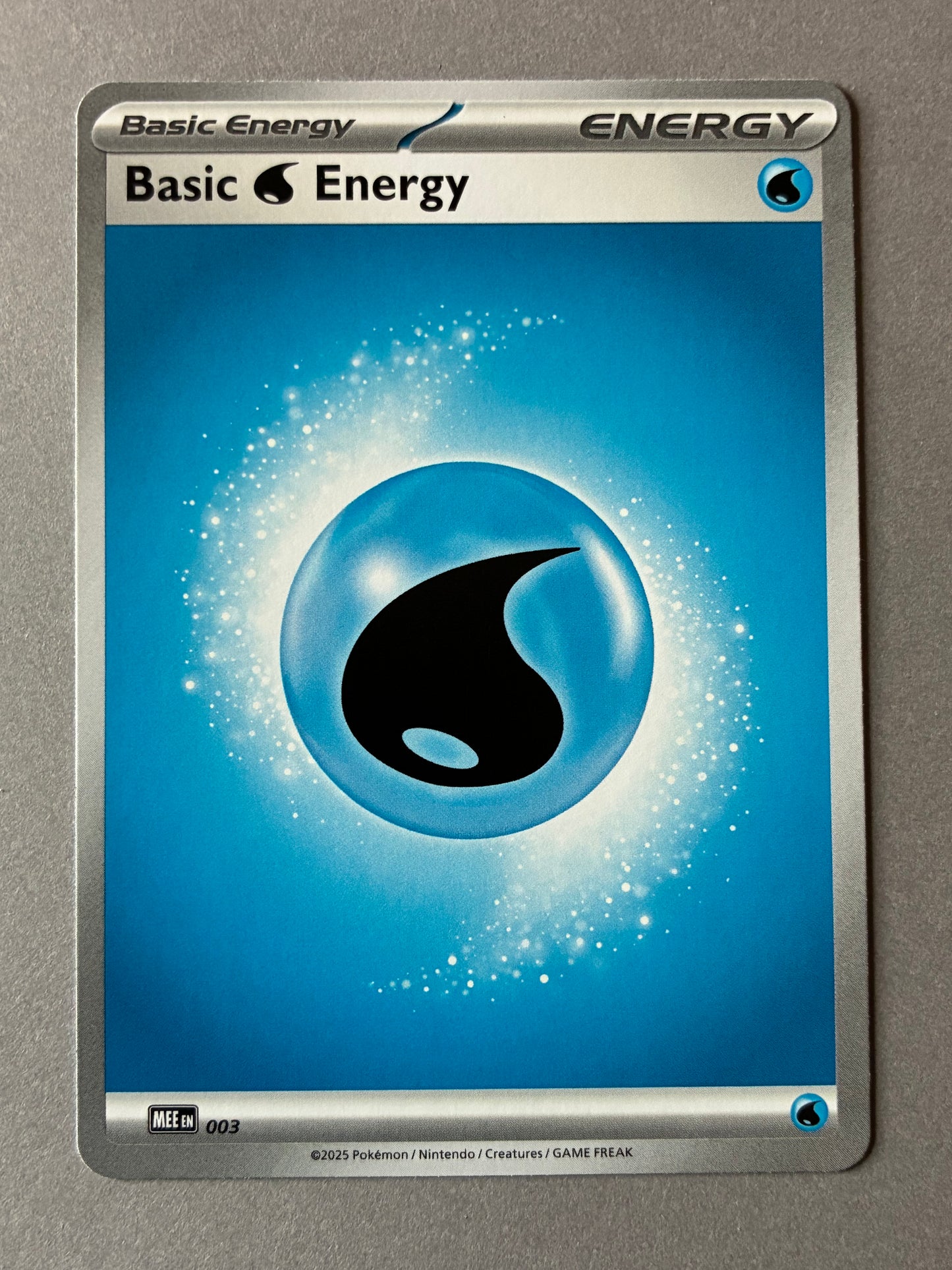 2025 POKEMON TCG (MEE) - BASIC WATER ENERGY 003