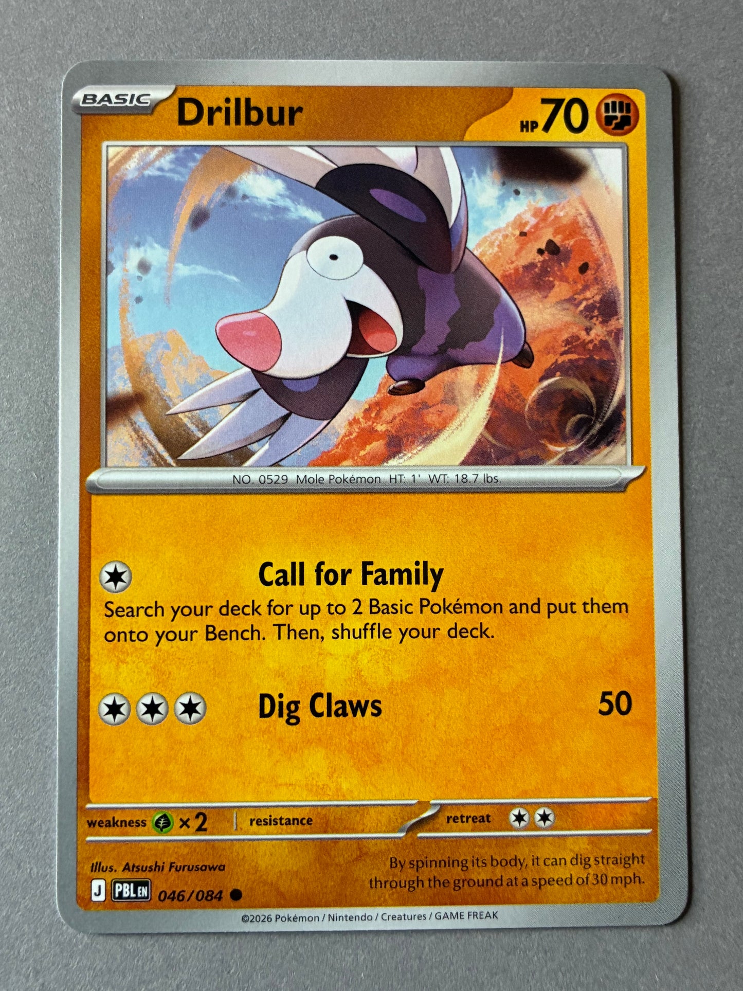 2026 POKEMON TCG (PBL) - DRILBUR 046/084