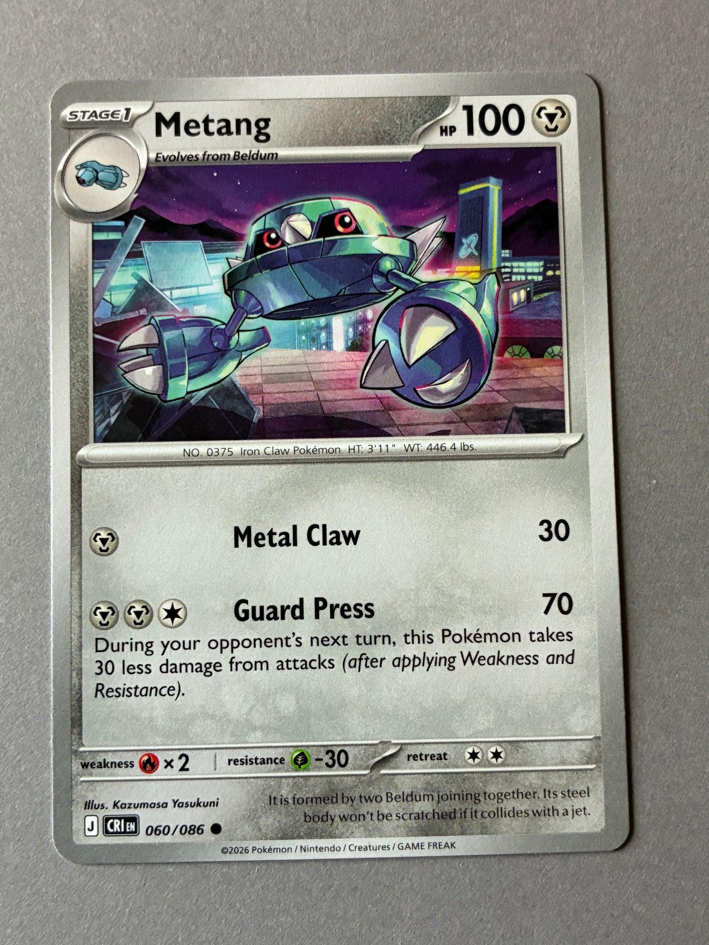 2026 POKEMON TCG (CRI) - METANG 060/086