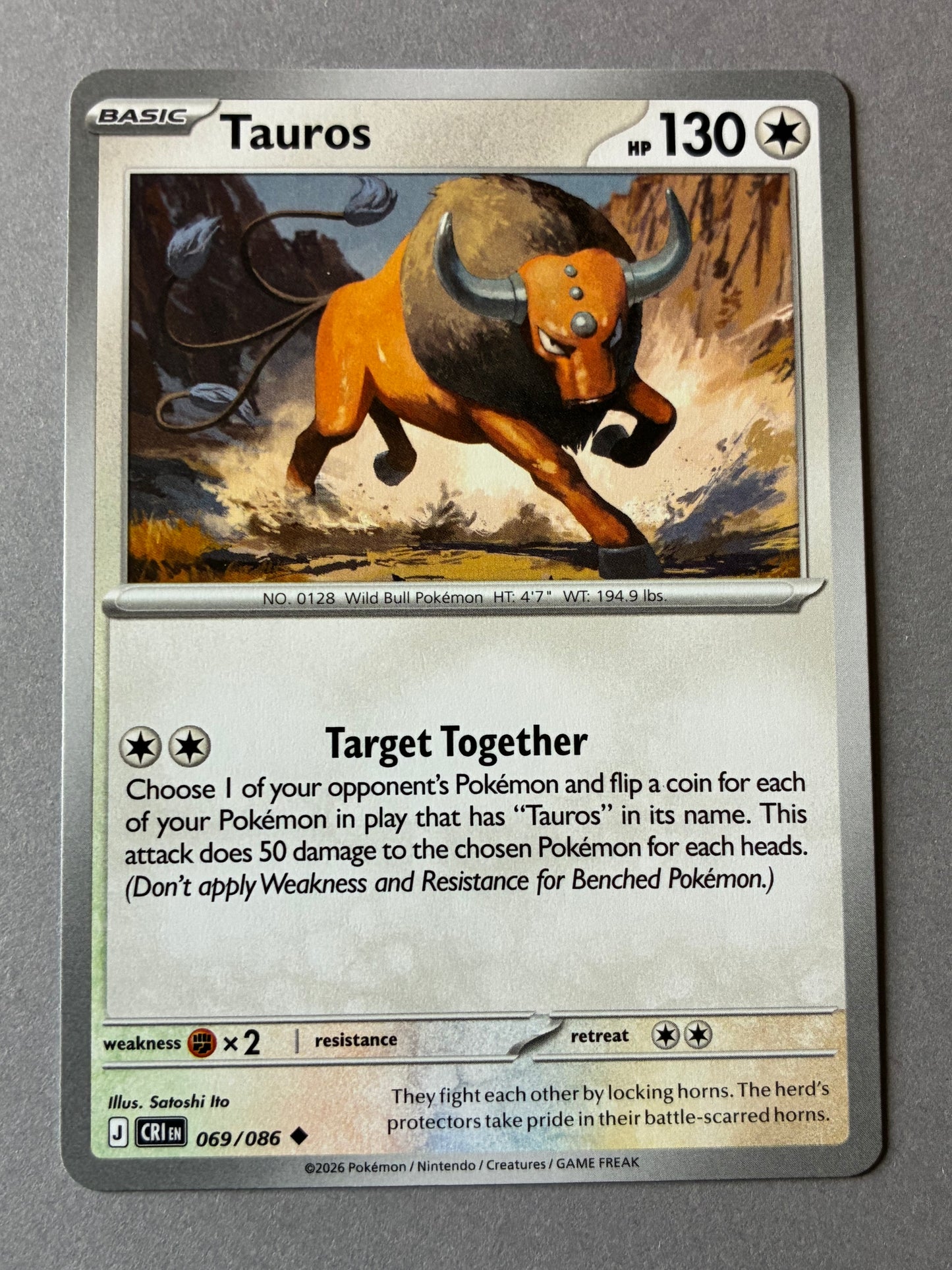 2026 POKEMON TCG (CRI) - TAUROS 069/086