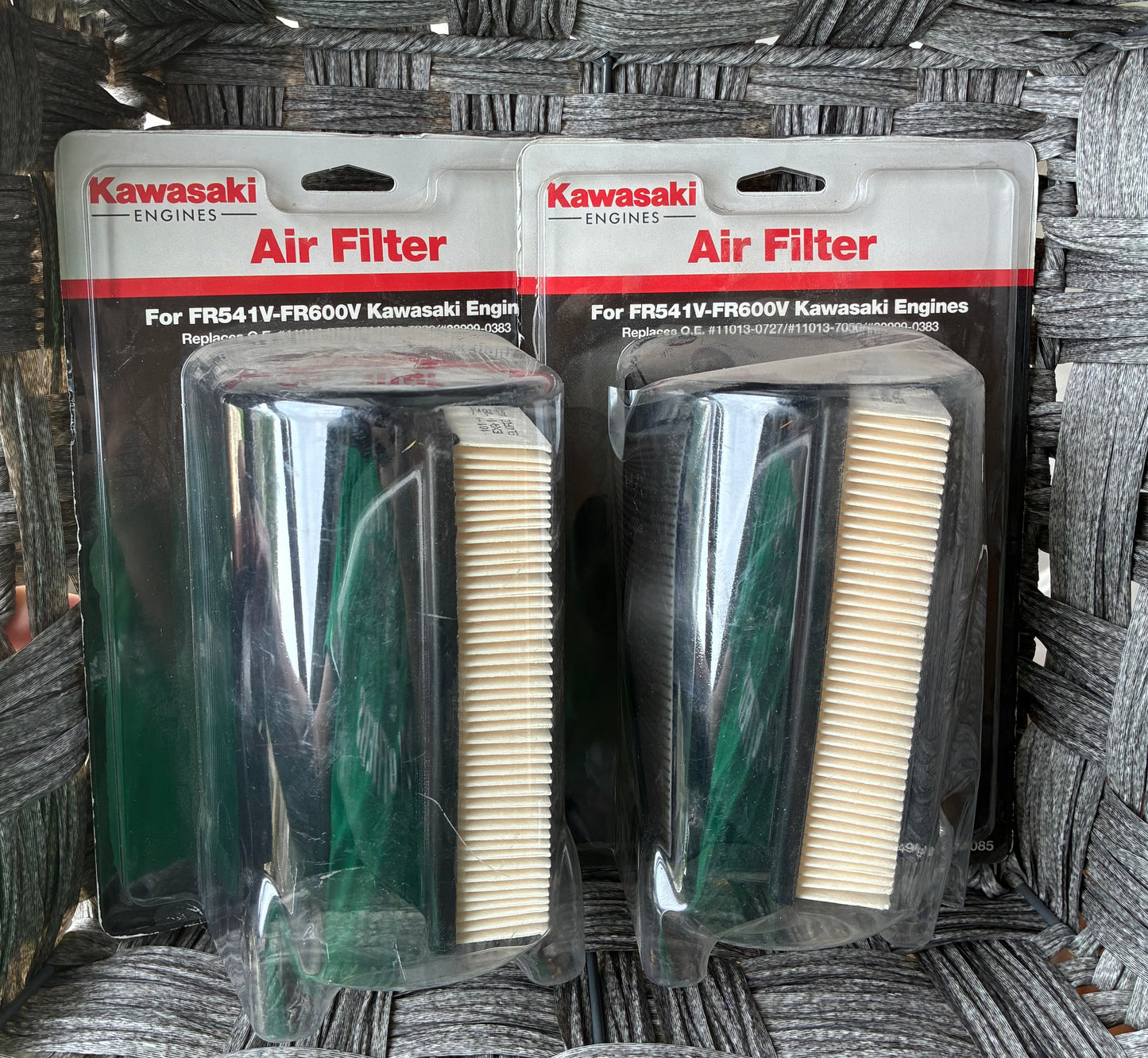 2X KAWASAKI AIR FILTER FOR FR541V-FR600V KAWASAKI ENGINE (490-200-M085)