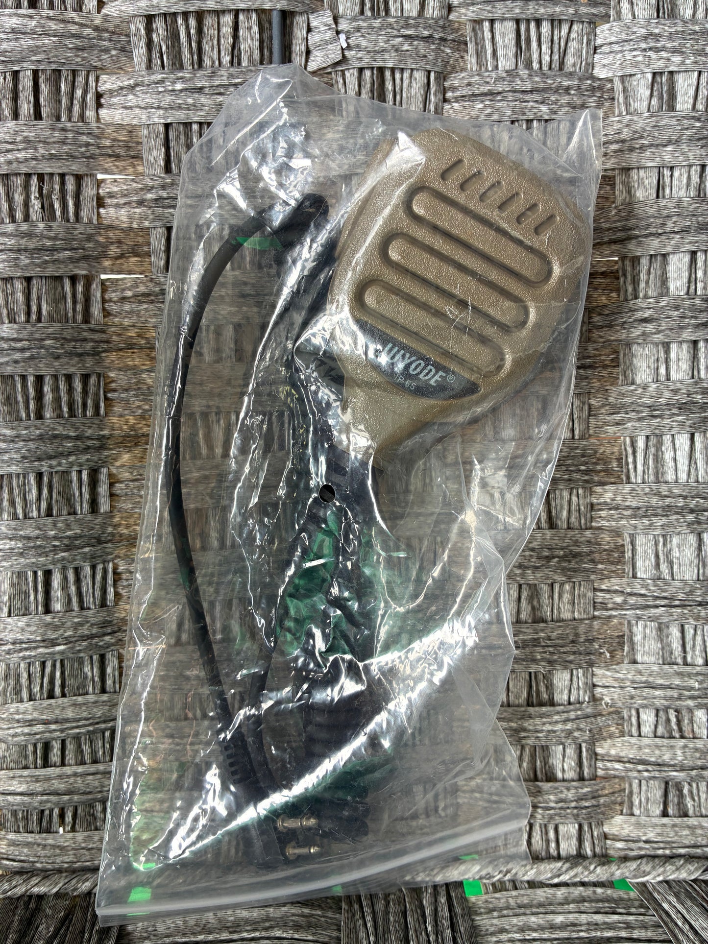 JUYODE RADIO SPEAKER MIC WALKIE TALKIE GREEN SHOULDER HANDHELD MICROPHONE NEW